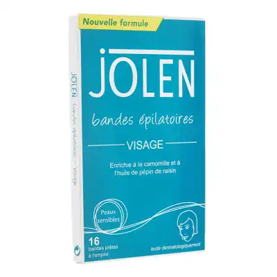 Jolen Cire Froide Epilation Visage 16 Bandes à Poitiers
