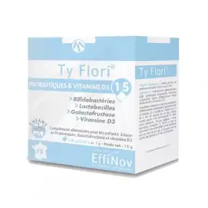 Effinov Nutrition Ty Flori Ferments Lactiques Poudre Enfant 15 Sachets/1g à Vannes