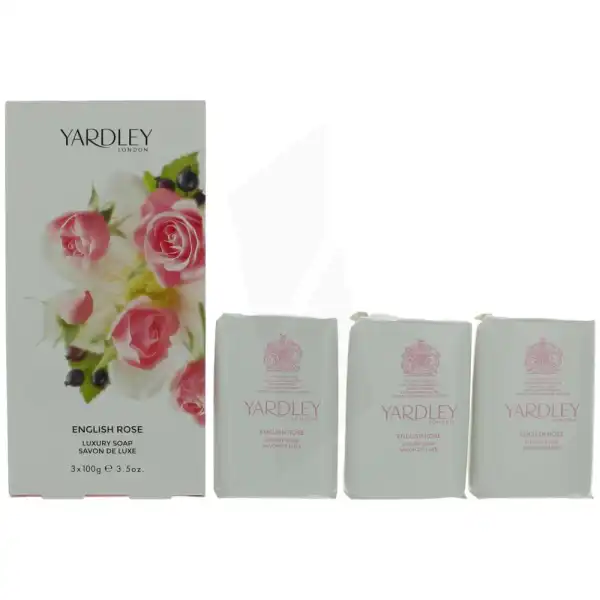 Yardley English Rose Coffret 3 Savons 100 G