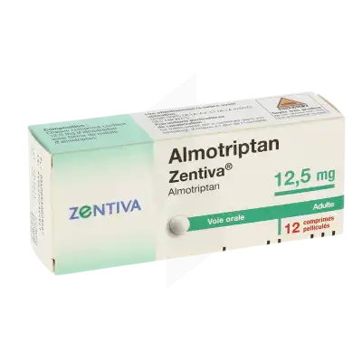 ALMOTRIPTAN ZENTIVA 12,5 mg, comprimé pelliculé