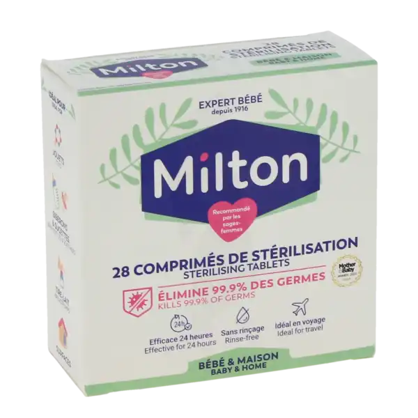 Milton Stérilisation à Froid Comprimés B/28