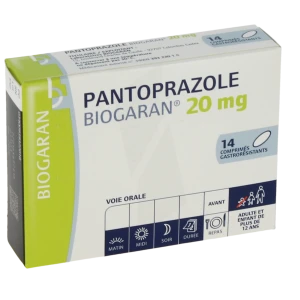 Pantoprazole Biogaran 20 Mg, Comprimé Gastro-résistant