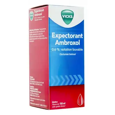Vicks Expectorant Ambroxol 0,6 %, Solution Buvable à La Calmette