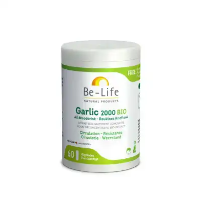Be-life Garlic 2000 Bio Gélules B/60 à AUCAMVILLE