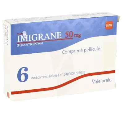 IMIGRANE 50 mg, comprimé pelliculé