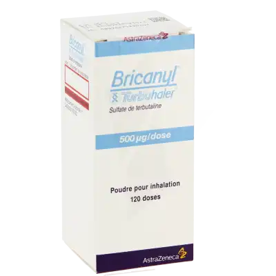 Bricanyl Turbuhaler 500 Microgrammes/dose, Poudre Pour Inhalation à LES-PAVILLONS-SOUS-BOIS