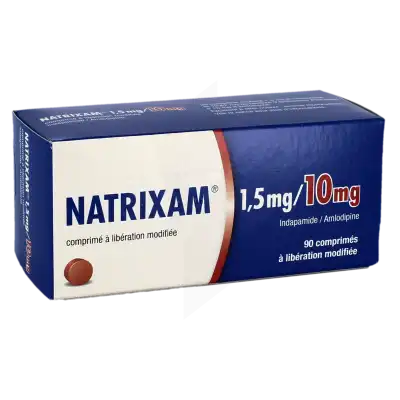 Natrixam 1,5 Mg/10 Mg, Comprimé à Libération Modifiée à Ris-Orangis