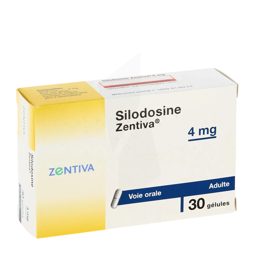 Silodosine Zentiva 4 Mg, Gélule