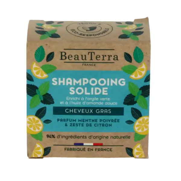 Beauterra Shampooing Solide Cheveux Gras B/75g