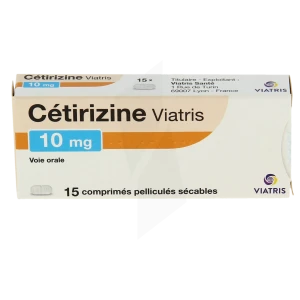 Cetirizine Viatris 10 Mg, Comprimé Pelliculé Sécable