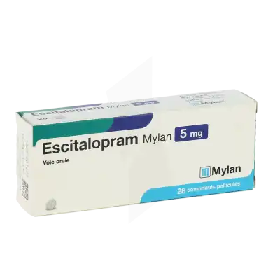 Escitalopram Viatris 5 Mg, Comprimé Pelliculé à SAINT-PRIEST