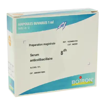 Boiron Serum Anticolibacillaire * 8dh Solution Buvable En Ampoules Boîte De 12 Ampoules à RUMILLY