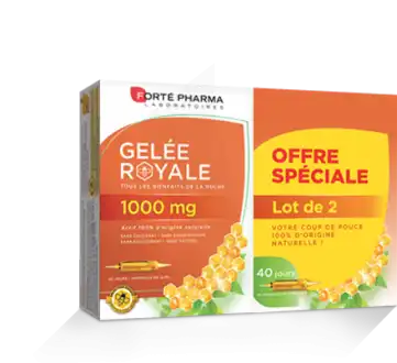 Forte Pharma Gelée royale 1000 mg Solution buvable 2*B/20 Ampoules/10ml