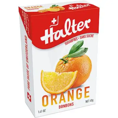Halter Bonbon Sans Sucre Orange 40g à VERNON