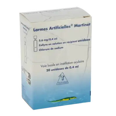LARMES ARTIFICIELLES MARTINET 5,6 mg/0,4 ml, collyre en solution en récipient unidose