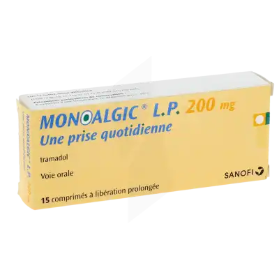 MONOALGIC L.P. 200 mg, comprimé à libération prolongée (UNE PRISE QUOTIDIENNE)