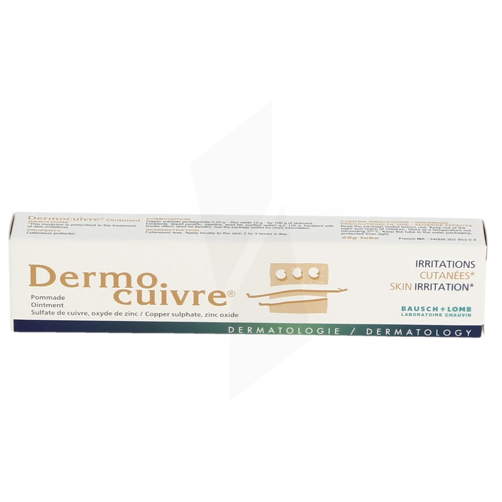 Pharmacie Briel - Médicament Dermocuivre Pom Dermite Irritative T/25g -  Cuivre sulfate + zinc oxyde - Osny