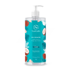 Santalis Dermo Gel Douche Coco Fl Pompe/1l