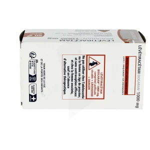 Levetiracetam Biogaran 1000 Mg, Comprimé Pelliculé Sécable