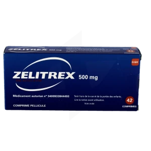 Zelitrex 500 Mg, Comprimé Pelliculé