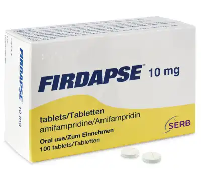 FIRDAPSE 10 mg Comprimés Plq/100x1