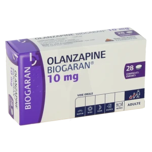 Olanzapine Biogaran 10 Mg, Comprimé Enrobé