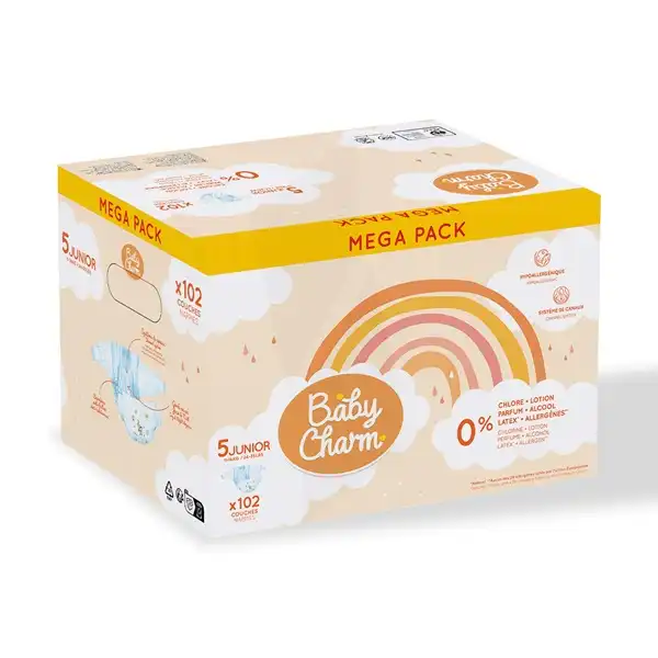 Babycharm Super Dry Couches Junior 11-16kg Carton/102