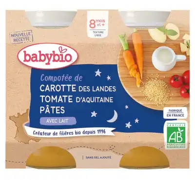Babybio Pot Bonne Nuit Légumes Pâtes à ROMORANTIN-LANTHENAY