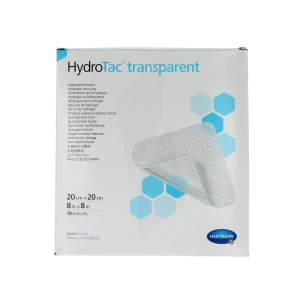 Hydrotac Transparent Pansements Gel Non Adhésif 20x20cm B/ 10