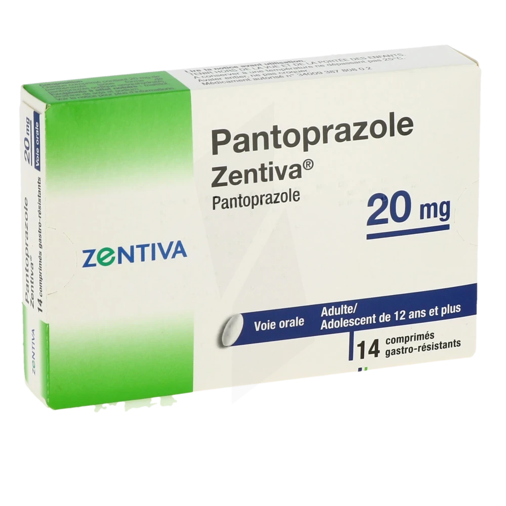 Pantoprazole Zentiva 20 Mg, Comprimé Gastro-résistant