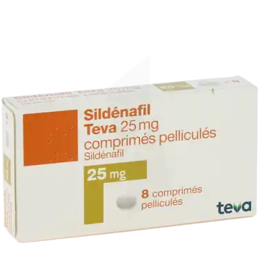 Sildenafil Teva 25 Mg, Comprimé Pelliculé à Le Plessis-Bouchard