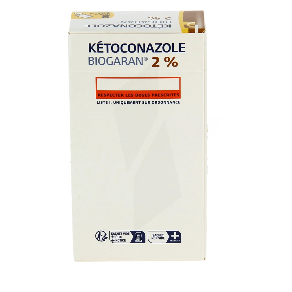 Pharmacie de la Gare - Médicament Ketoconazole Biogaran 2 %, Gel ...
