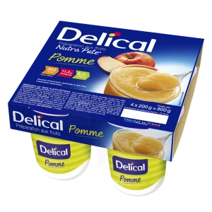 Delical Nutra'pote Nutriment Pomme 4pots/200g