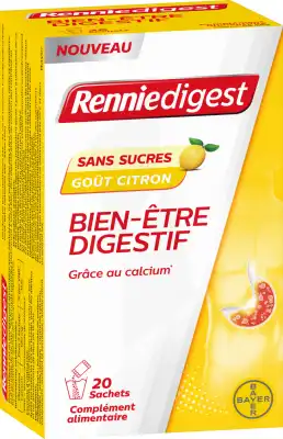Renniedigest Bien Etre Digestif Sans Sucre Pdr Sol Buv Citron 20 Sticks à VIC-FEZENSAC