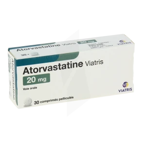 Atorvastatine Viatris 20 Mg, Comprimé Pelliculé