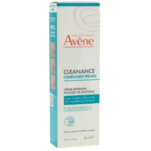 Avène Eau Thermale Cleanance Comedomed Peeling Crème Intensive Poussées De Boutons Tube De 40 Ml