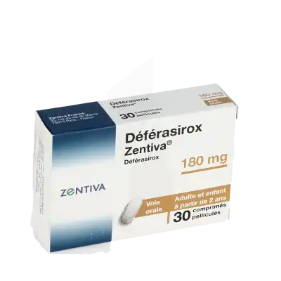 Deferasirox Zentiva 180 Mg, Comprimé Pelliculé à Bordeaux