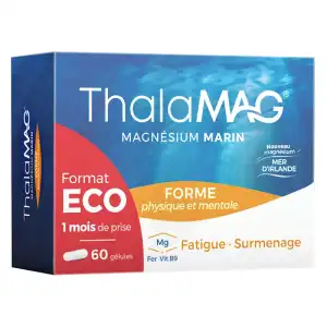Acheter THALAMAG FORME PHYSIQUE & MENTALE Magnésium Marin Fer Vitamine B9 Gélules B/60 à Poitiers