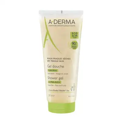 Aderma Gel Douche Surgras Visage Et Corps T/200ml à Saint-Avold