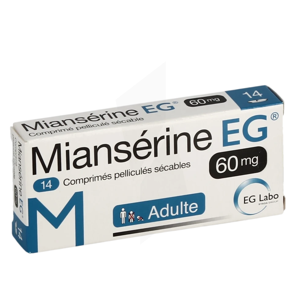 Mianserine Eg 60 Mg, Comprimé Pelliculé Sécable