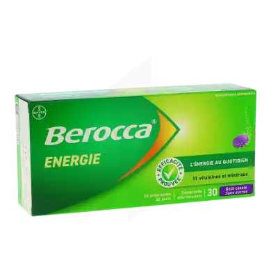Acheter Berocca Energie Comprimés effervescents Cassis Boîte de 30 à VANDOEUVRE-LES-NANCY