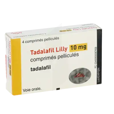Tadalafil Lilly 10 Mg, Comprimé Pelliculé à Saint-Médard-en-Jalles