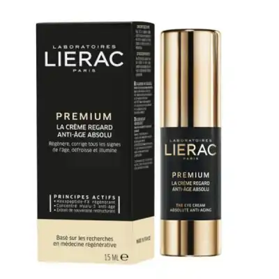 Liérac Premium La Crème Regard Crème Fl Pompe/15ml à SARROLA-CARCOPINO