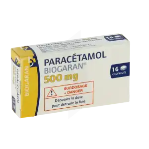 Paracetamol Biogaran 500 Mg, Comprimé Plq/16 à Bergerac
