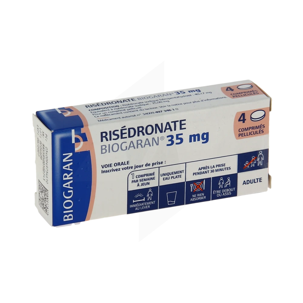 Risedronate Biogaran 35 Mg, Comprimé Pelliculé