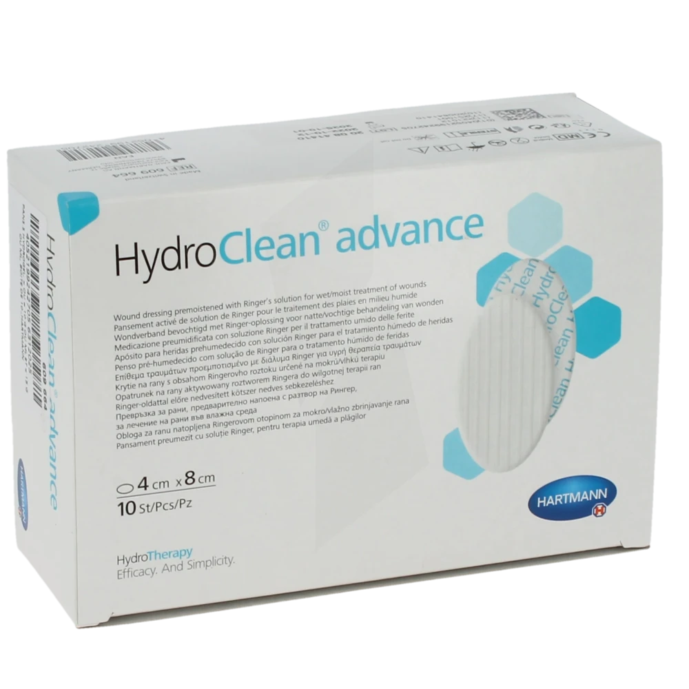 Hydroclean® Advance Pansement Irrigo-absorbant Ovale 4 X 8 Cm