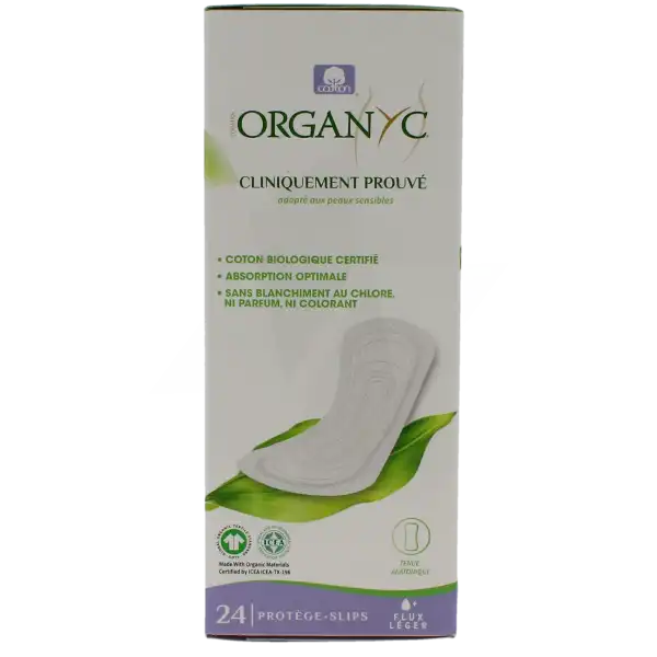 Organyc Protège-slip Coton Bio Extra Fin Vrac B/24