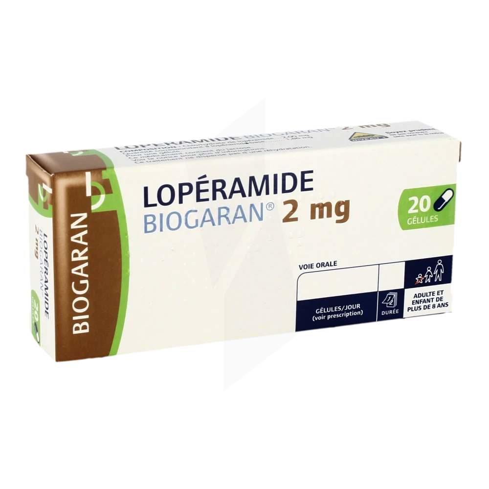 Loperamide Biogaran 2 Mg, Gélule