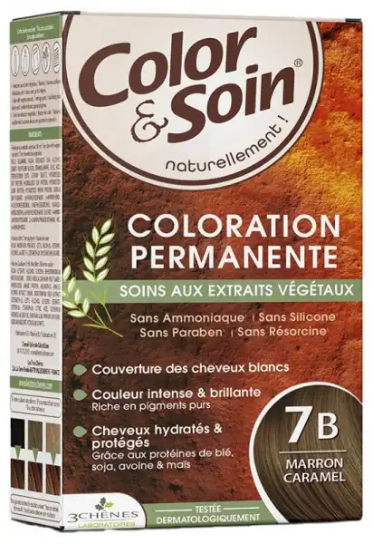 Color&soin Kit Coloration Permanente 7b Marron Caramel