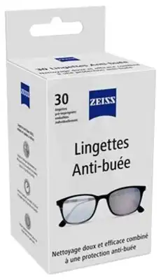 Zeiss Lingette Anti Buée 30 Sachets à MARSANNAY-LA-CÔTE